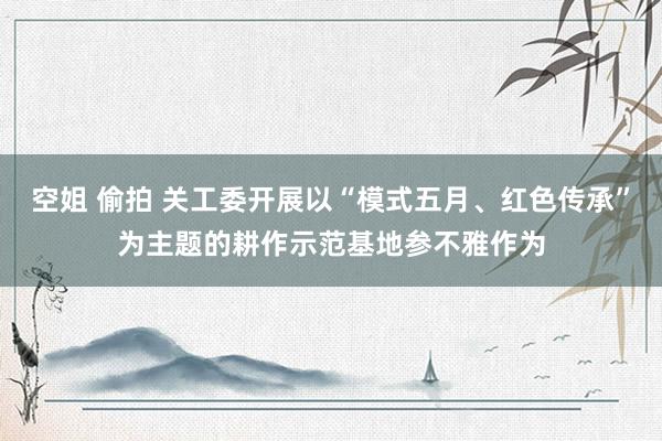 空姐 偷拍 关工委开展以“模式五月、红色传承”为主题的耕作示范基地参不雅作为