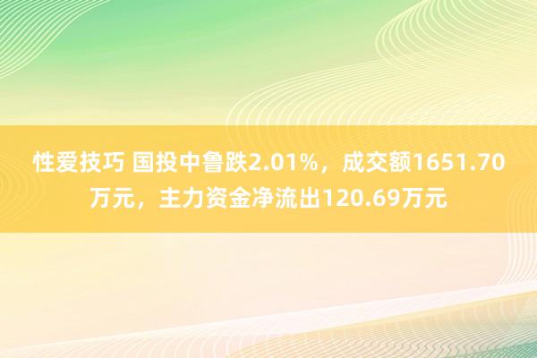 性爱技巧 国投中鲁跌2.01%，成交额1651.70万元，主力资金净流出120.69万元
