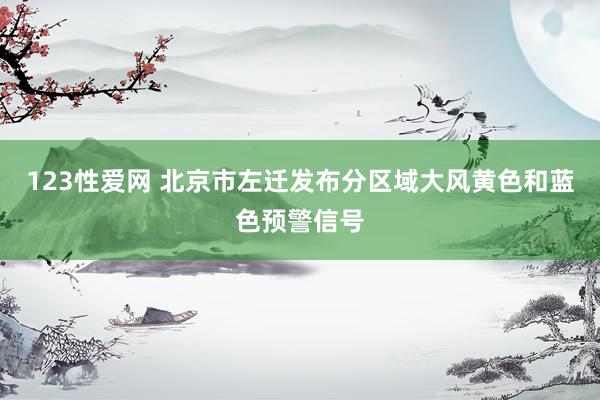 123性爱网 北京市左迁发布分区域大风黄色和蓝色预警信号
