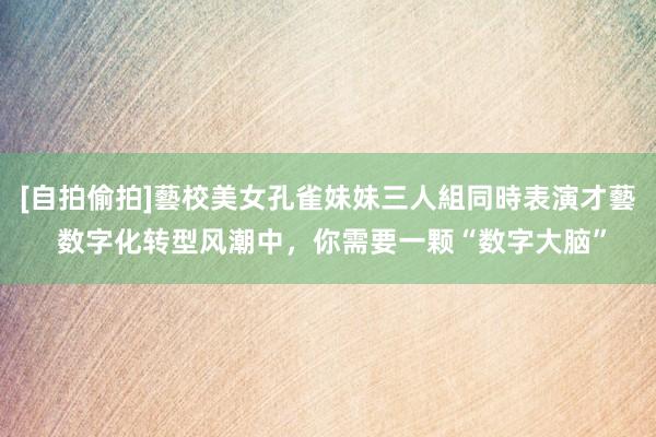 [自拍偷拍]藝校美女孔雀妹妹三人組同時表演才藝 数字化转型风潮中，你需要一颗“数字大脑”