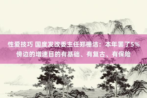 性爱技巧 国度发改委主任郑栅洁：本年罢了5%傍边的增速目的有基础、有复古、有保险